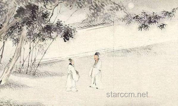 《记承天寺夜游》中苏轼知张怀民未寝的文学洞察