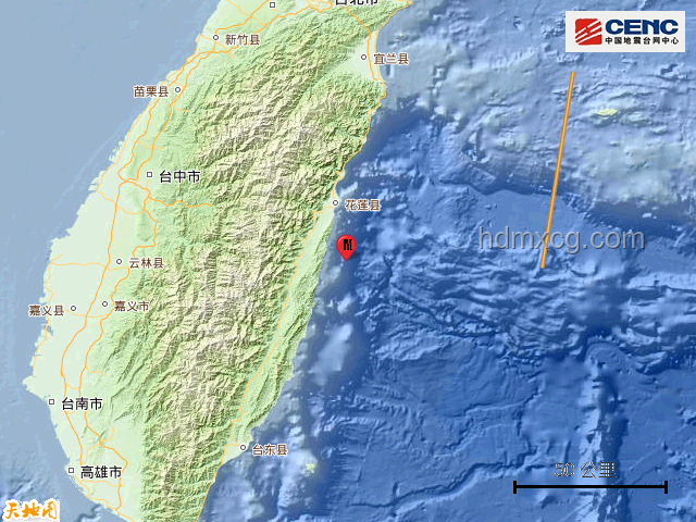 台湾台东5.8级地震深度分析
